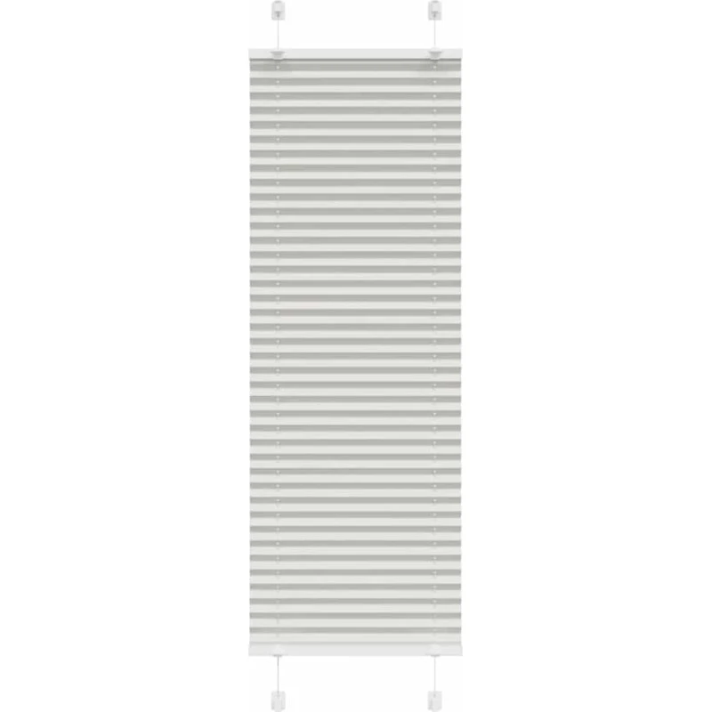 vidaXL Plisségardin Lysegrå 45x100 cm, 44,4 cm Stofbredde, Polyester