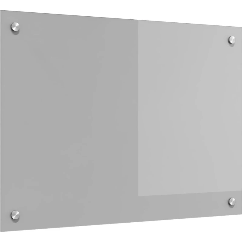 vidaXL Køkkenbacksplash Lysegrå 70x50 cm hærdet glas