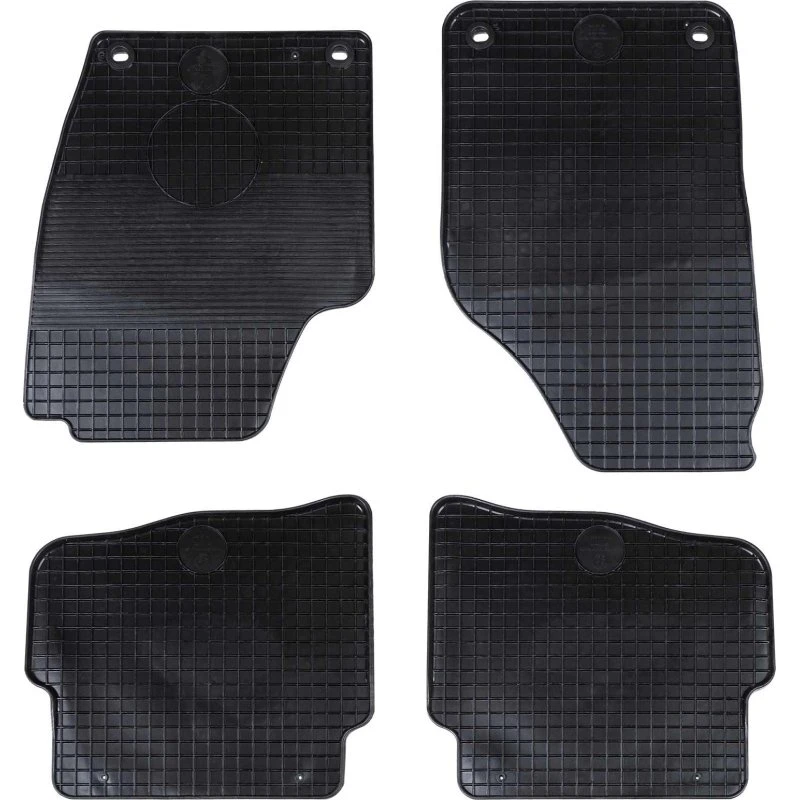 vidaXL Bilmåtte 4 stk Sort til VW POLO 2001-2009 NS Gummi
