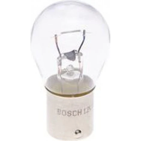 BOSCH P21W Glødepære BA15s 1 987 302 201, 21V, til VW, Mercedes-Benz, Opel
