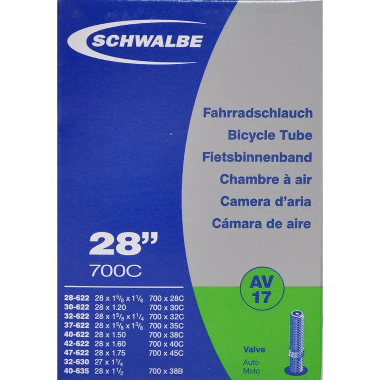 Schwalbe Cykelslange 700x28/45C AV17 40 mm autoventil