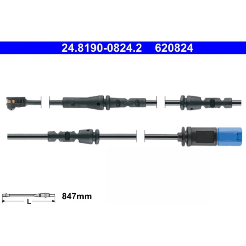 ATE Slidindikator Bremsebelægning 24.8190-0824.2 for BMW X5/X6/X7