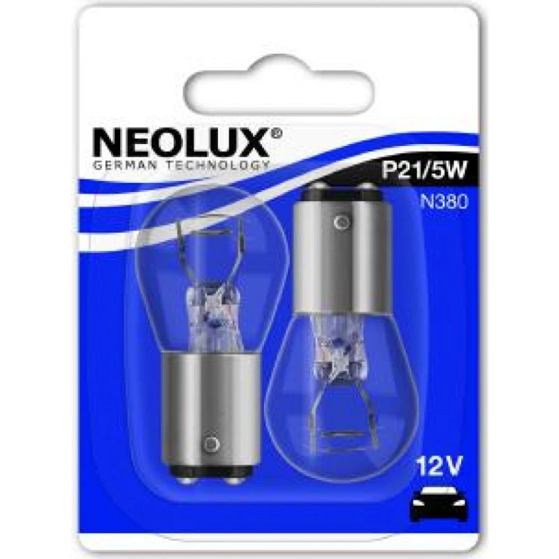 NEOLUX® N380-02B Blinklys Pære, 2 stk, BAY15d, 21/5W