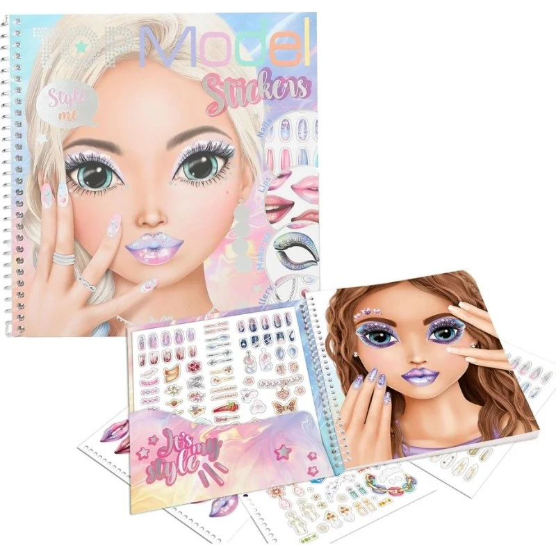 TOPModel Dress Me Up Face Stickerbog med 7 Ark Klistermærker
