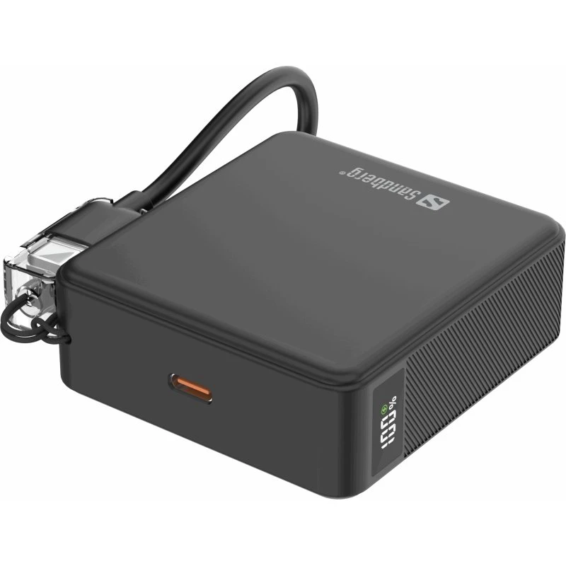 Sandberg Nano Powerbank 10000 PD20W, Sort