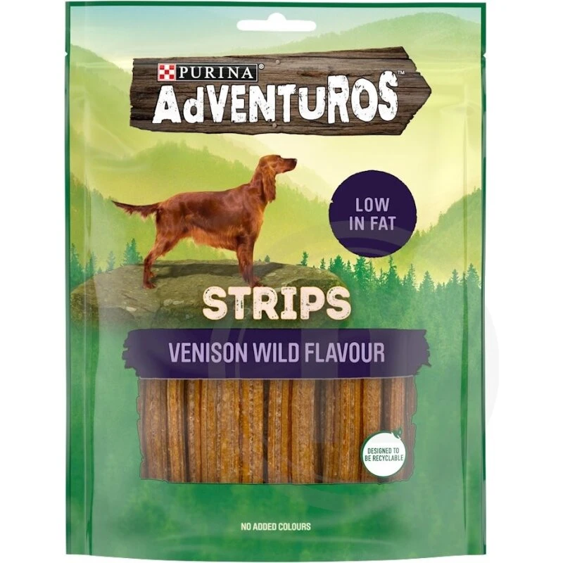 Purina Adventuros Strips Venison 90 g (6 stk)