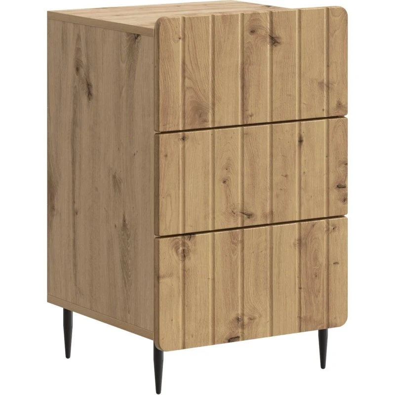 vidaXL Natskab med skuffe 43x41x68 cm, konstrueret træ