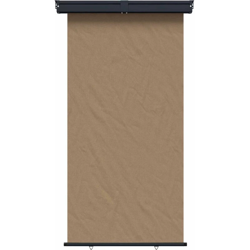 vidaXL Balkon Sideskærm 120-170 cm, 100% polyester, jern & stål