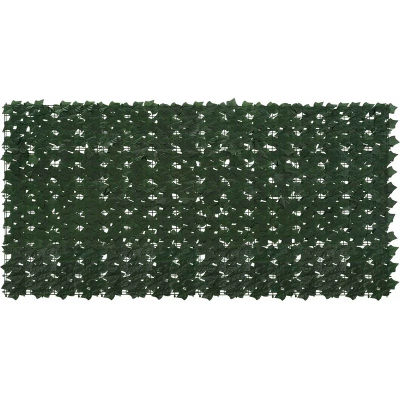 vidaXL Altanscreen med blade Mørkegrøn 200 x 100 cm