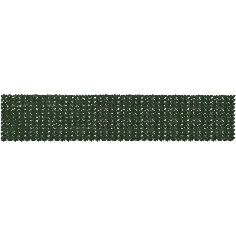 vidaXL Altanscreen med blade Mørkegrøn 500 x 100 cm