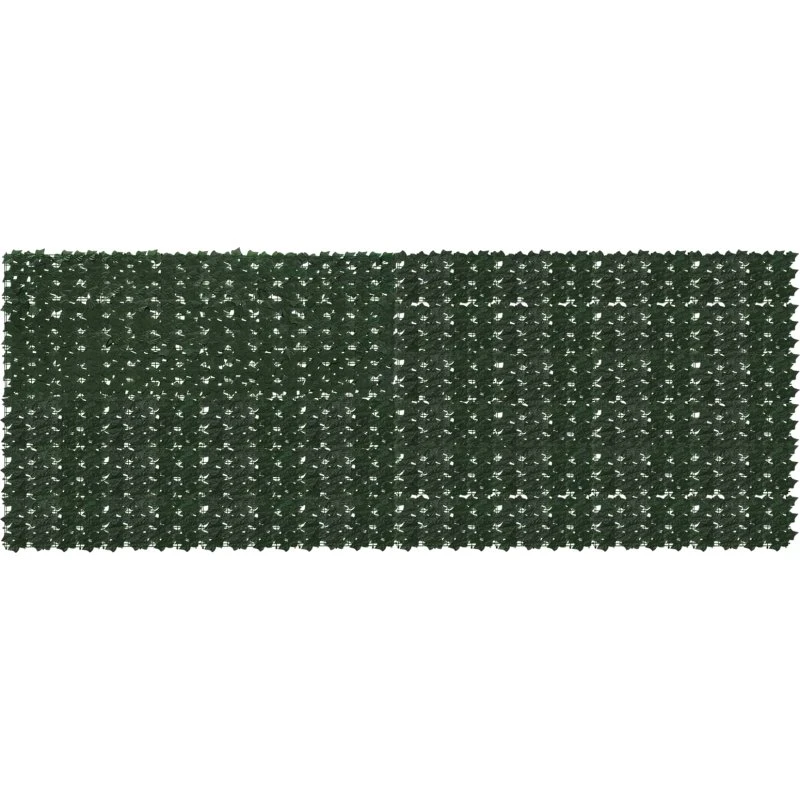 vidaXL Altanscreen med blade, mørkegrøn, 400 x 150 cm