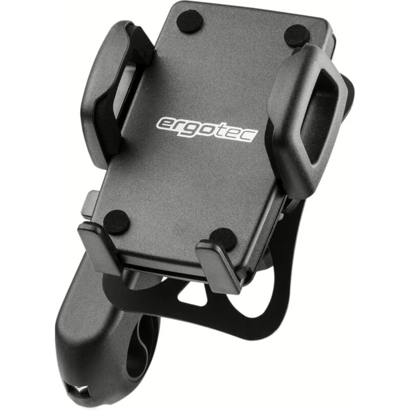 Ergotec telefonholder til styr 22,2mm 56–85mm, sort