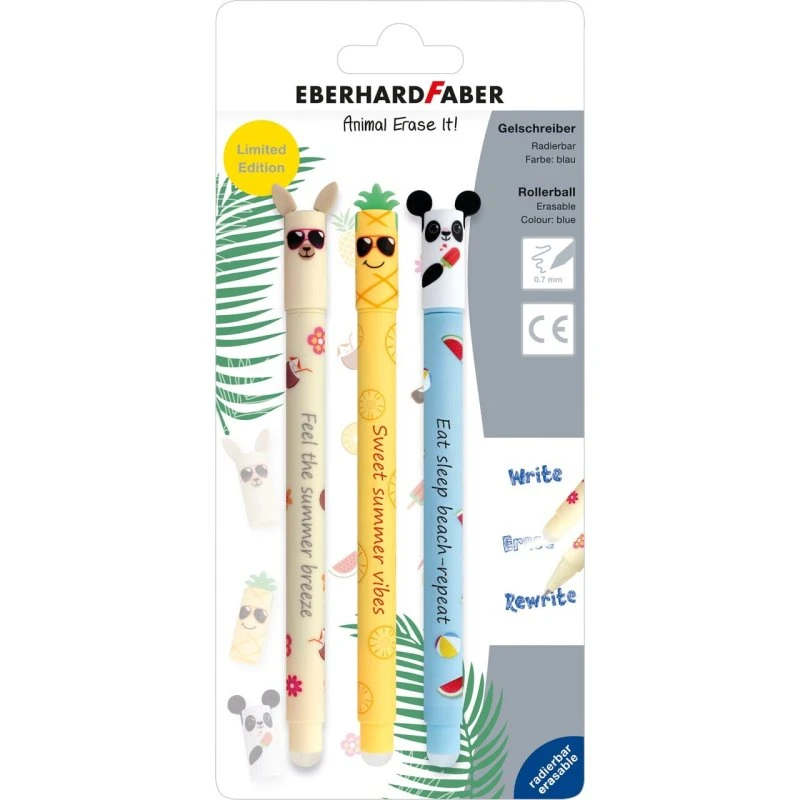 Faber-Castell Erase It! Gel Roller Animal 3 on Summer - 0,7 mm