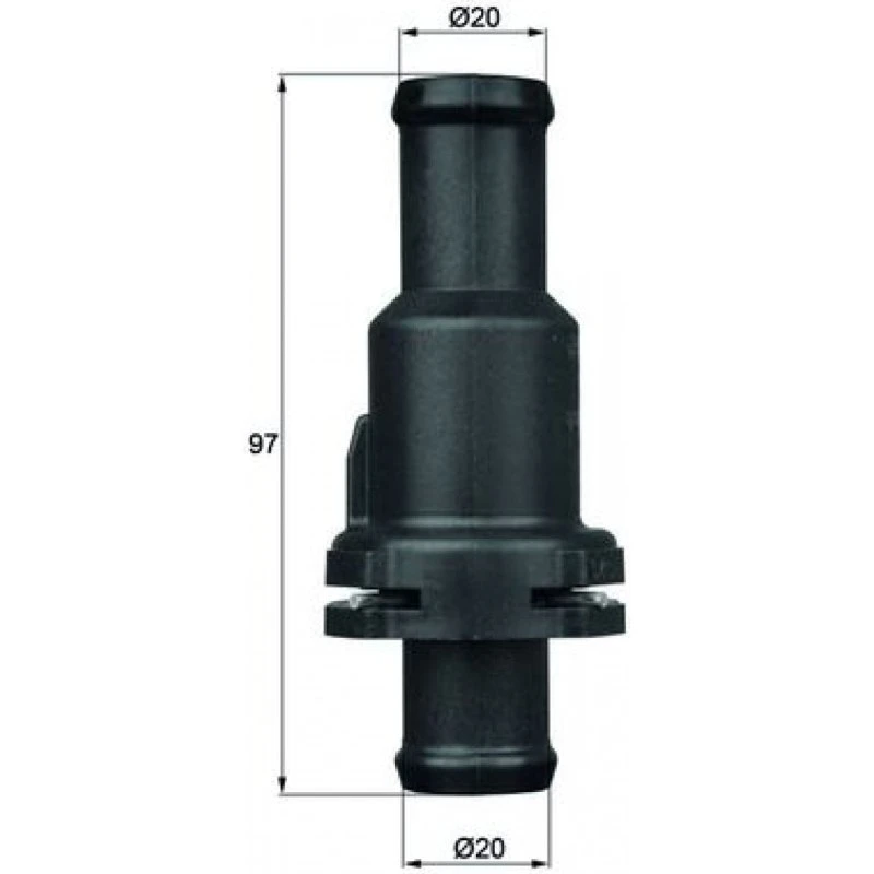 MAHLE Termostat TH 5 75, 75°C, til VW, Audi, Skoda, Seat