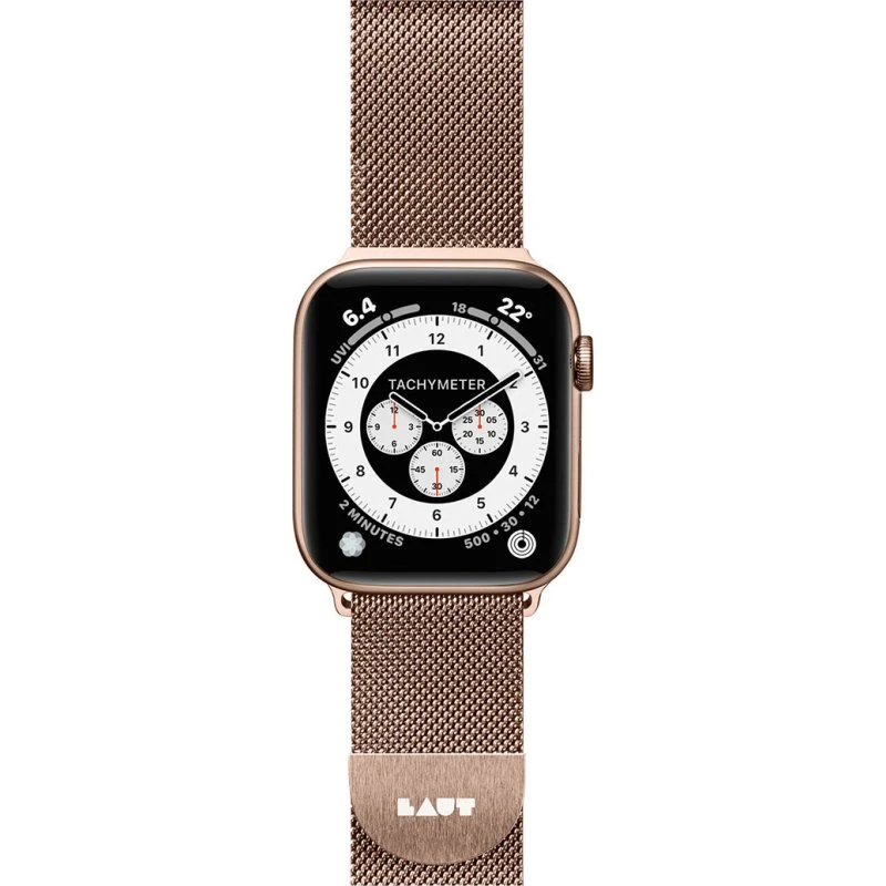 Laut Steel Loop Rem, Guld, Apple Watch 38/40/41mm