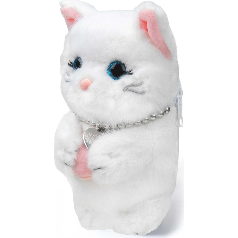 MAGMOJI Marshmallow Cat Omslag, MagSafe-kompatibel, Nylon Lynlås
