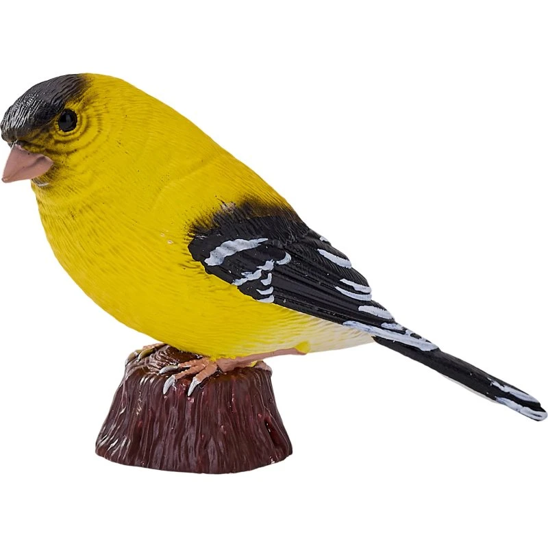 Mojo Farmland American Goldfinch, håndmalet PVC figur, 7,3x2,5x5 cm