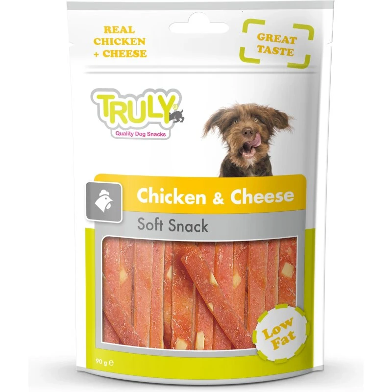 Truly Chicken & Cheese 90 g - kylling & ost godbidder