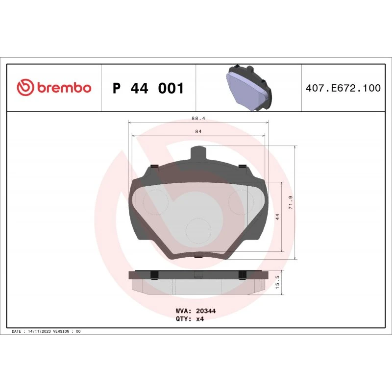 Brembo Bremseklodser P 44 001 til Land Rover Defender & Discovery