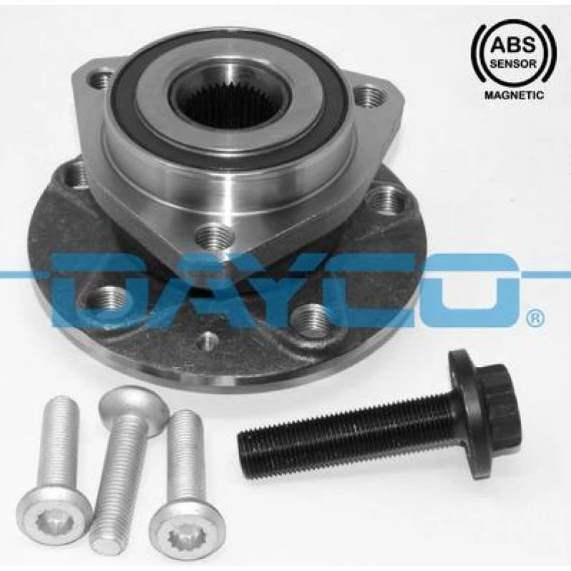 DAYCO Hjullejesæt KWD1008 med ABS-sensor for VW, Audi, Skoda, Cupra, Seat