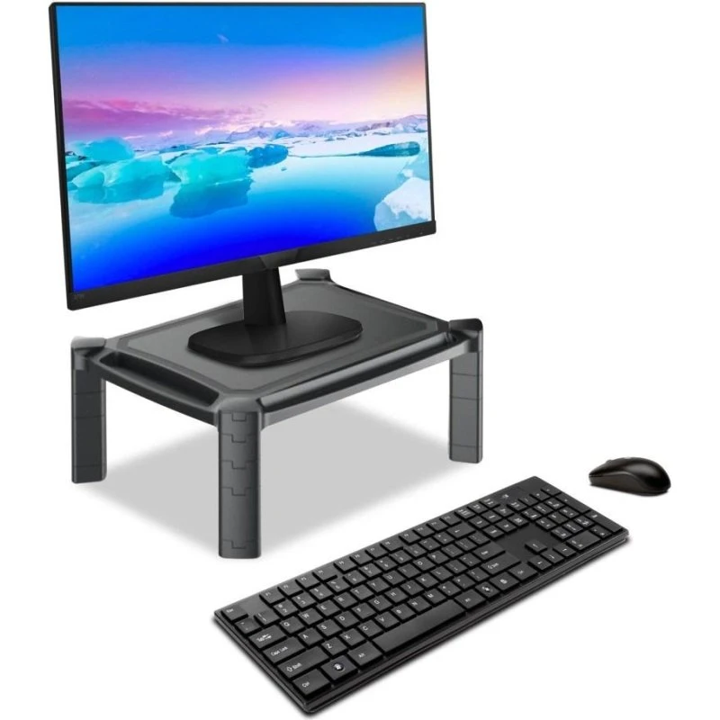 TECHly Smart Stand ICA-MS 401, Skærmstand med højdejustering, sort, 13"-32"