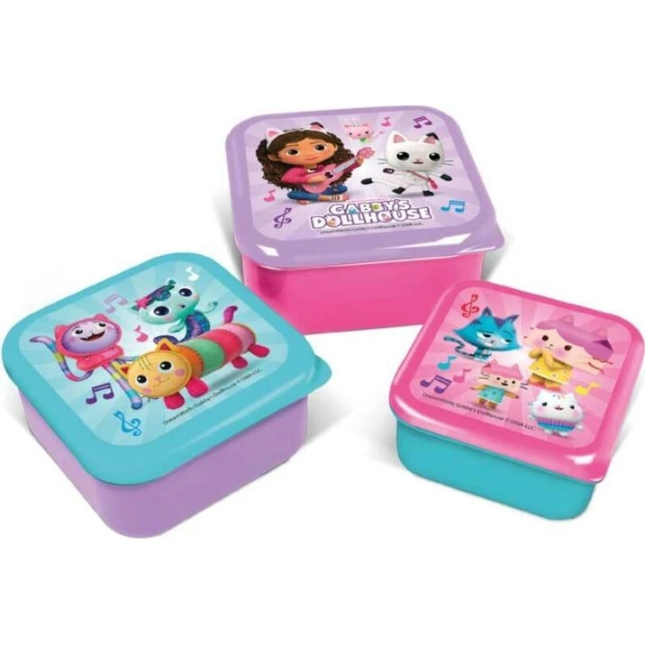 Gabby's Dollhouse Stor 3-delssæt Snack Box
