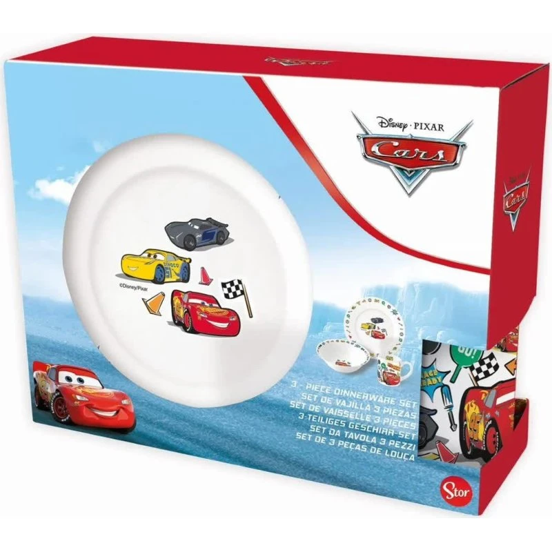 Disney Pixar Cars Tallerken, Skål og Kop - 3 Dele