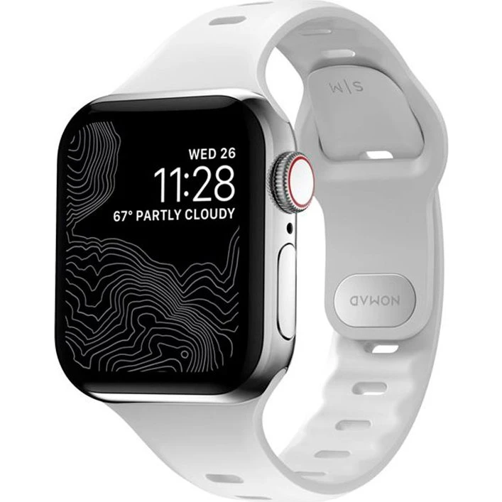 Nomad Sport Slim Strap Hvid S/M til Apple Watch 38-41mm