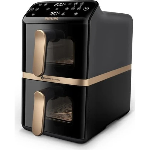 Philips 4000 Series Dual Stack Airfryer 10 l, Sort