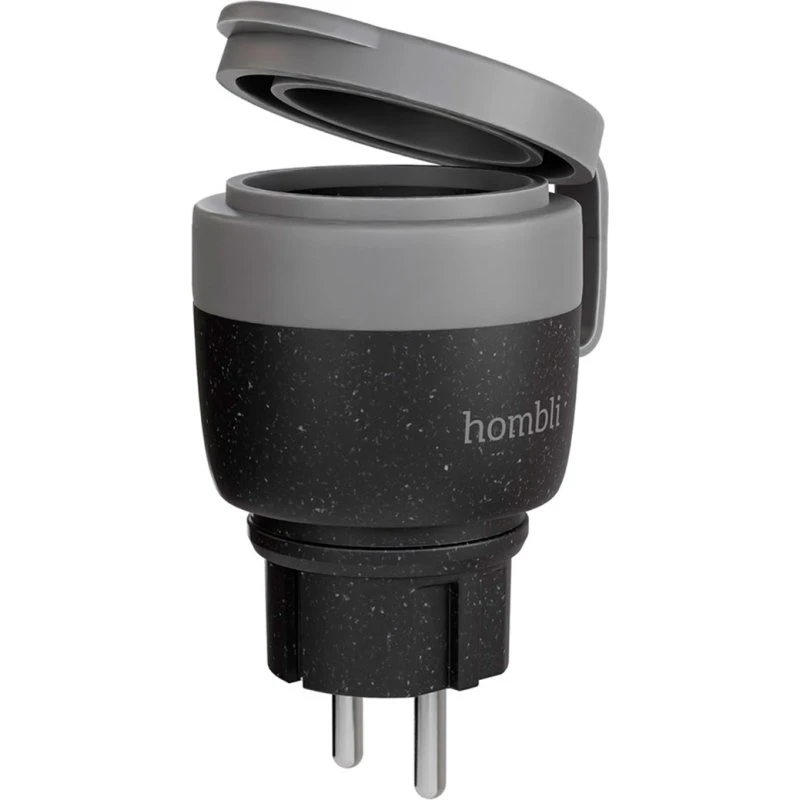 Hombli Smart Udendørs Stikkontakt med Energimåler, Hvid