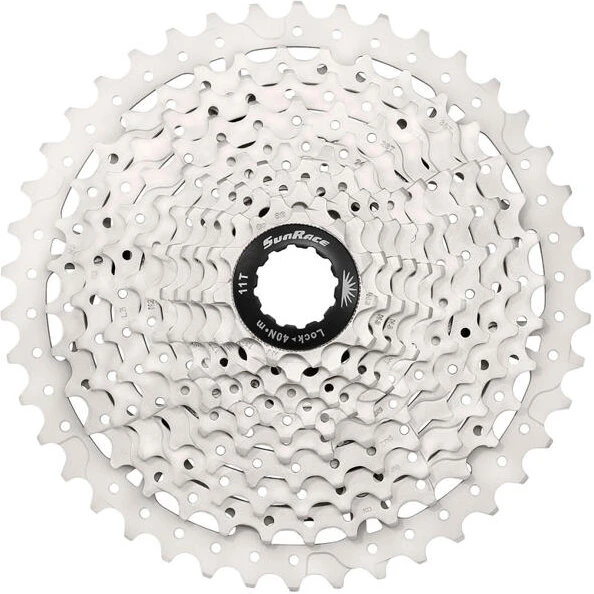 SunRace CSMS3 MTB 10-speed kassette 11-46T (sort/nikkel)