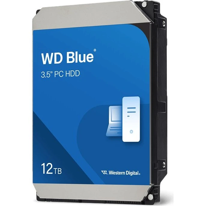WD Blue 12TB 3.5" SATA 6Gb/s 7200 RPM Harddisk