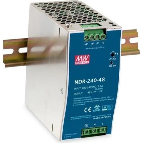 DIGITUS 48V DC 240W Industriel Strømforsyning i Metalhus