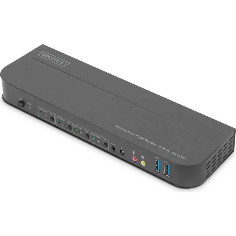 DIGITUS 4-Port KVM-switch DisplayPort 4K60Hz