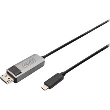 DIGITUS DisplayPort til USB-C 1m, sort