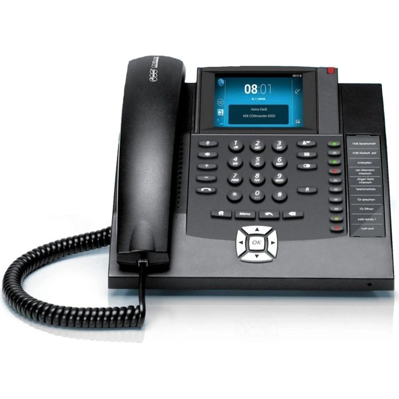 Auerswald COMfortel 1400 Analog Telefon, Sort, 3,5" TFT-skærm