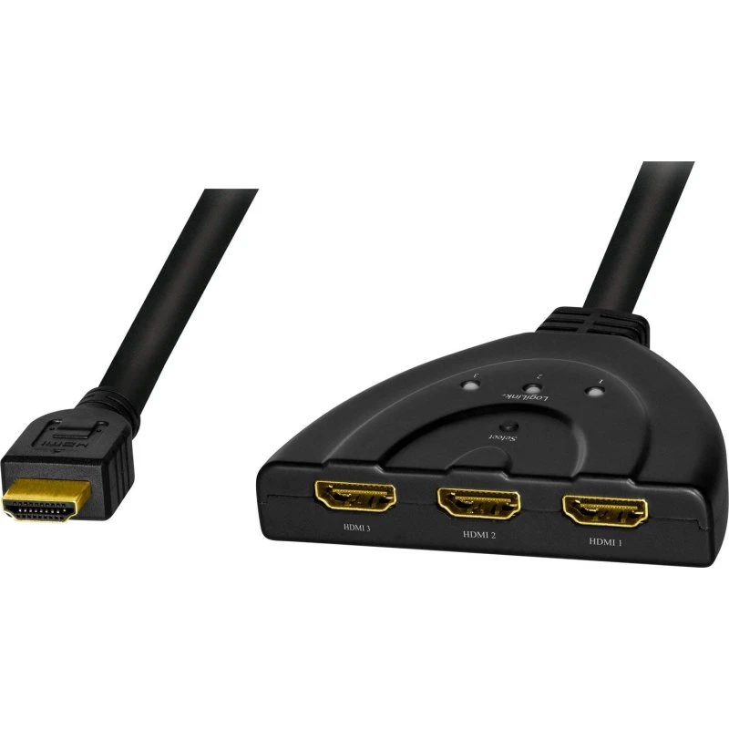 LogiLink HDMI-Switch 3-Port, Bi-Directional, 4K@30Hz