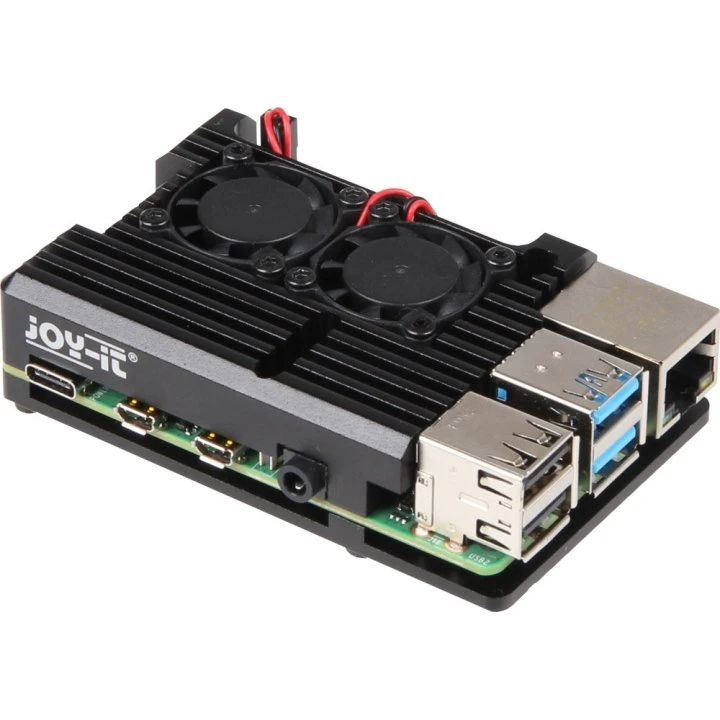 Joy-It ARMOR CASE BLOCK ACTIVE, Raspberry Pi 4B, sort