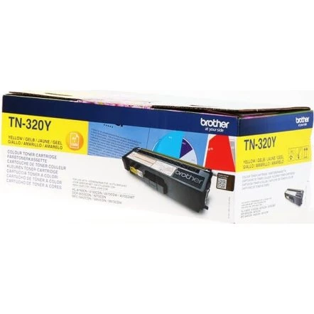 Brother TN320Y Gul Toner, 1500 Sider
