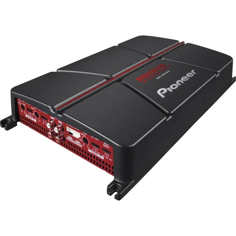 Pioneer GM-A6704 4-kanals forstærker 1000 W sort/rød