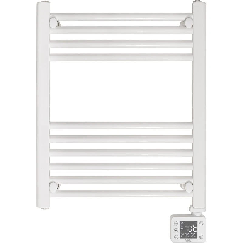 Adler AD7823 LED Håndklædetørrer, Hvid, 400W, 5m²