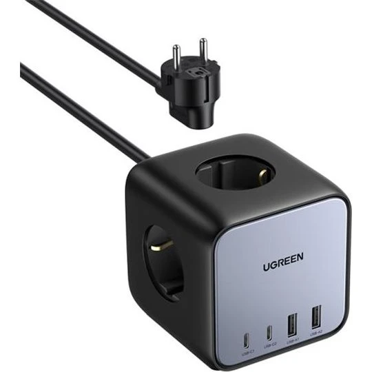 Ugreen DigiNest Pro 65W 7-i-1 Opladningsstation Sort Grå