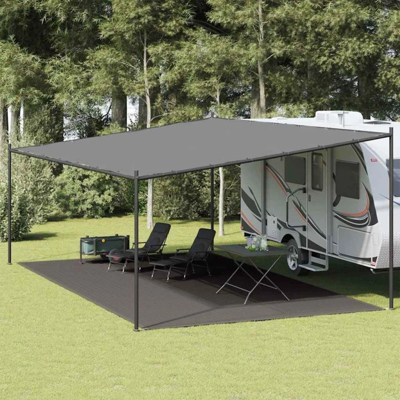 vidaXL telttæppe 400x700 cm antracitgrå