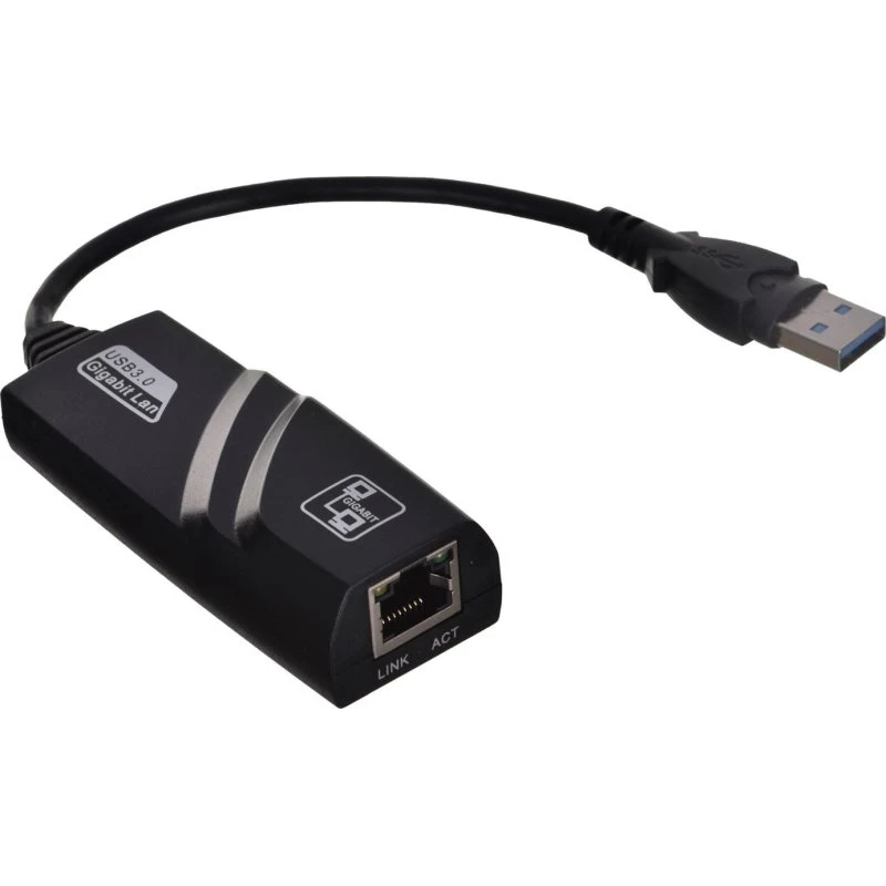 Akyga USB 3.0 Gigabit Ethernet Netværksadapter, sort