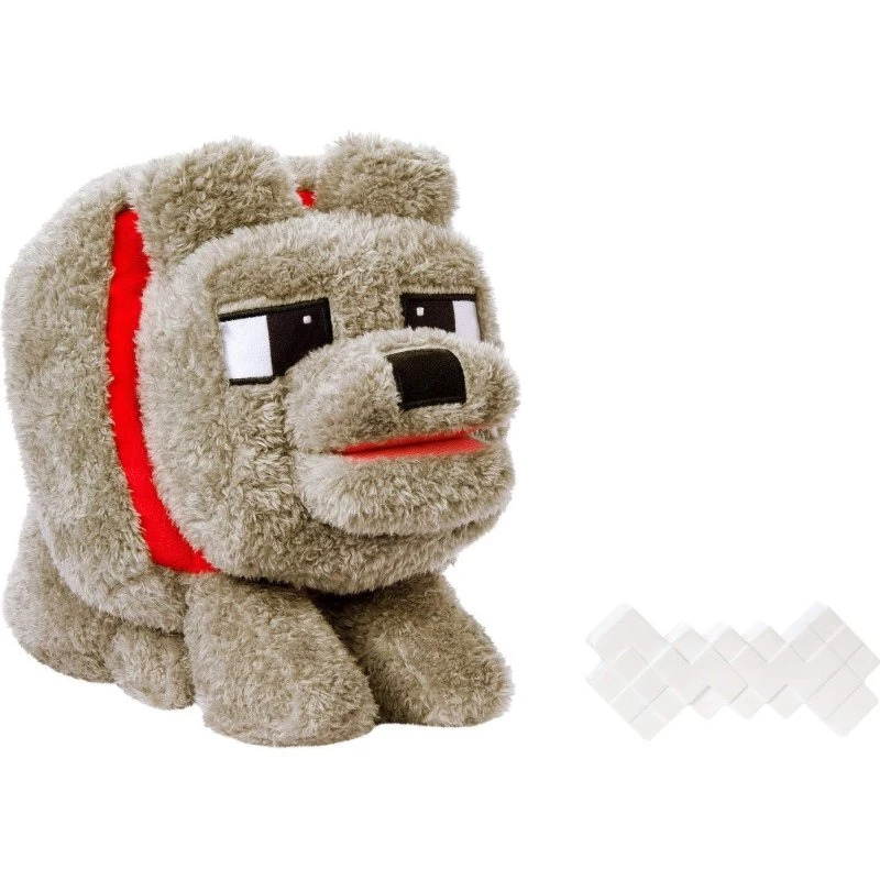 Minecraft Dennis Ulv Plys 30 cm med Lydeffekter, Fra 6 År