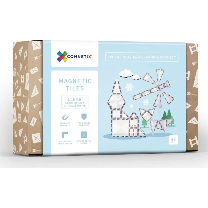 Connetix Clear Starter Pack 34 Dele - CT-C-00034-ST