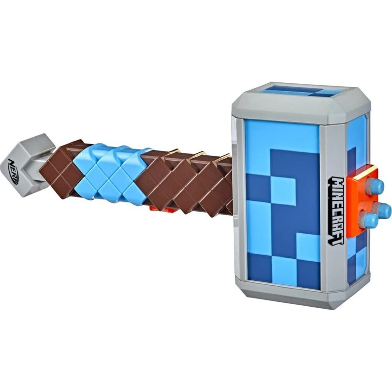 Nerf Minecraft Stormlander Hammer med 3 Pile - 8+ år
