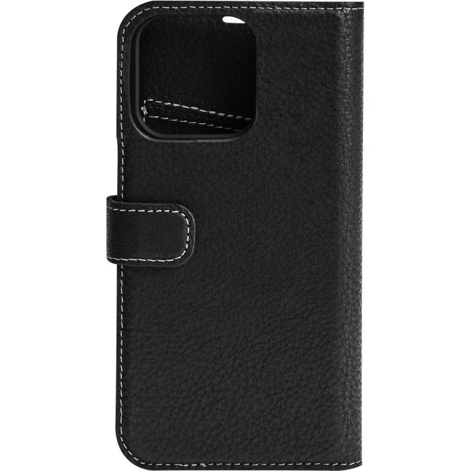 Essentials iPhone 13 Mini Læderpung, Aftagelig, Sort