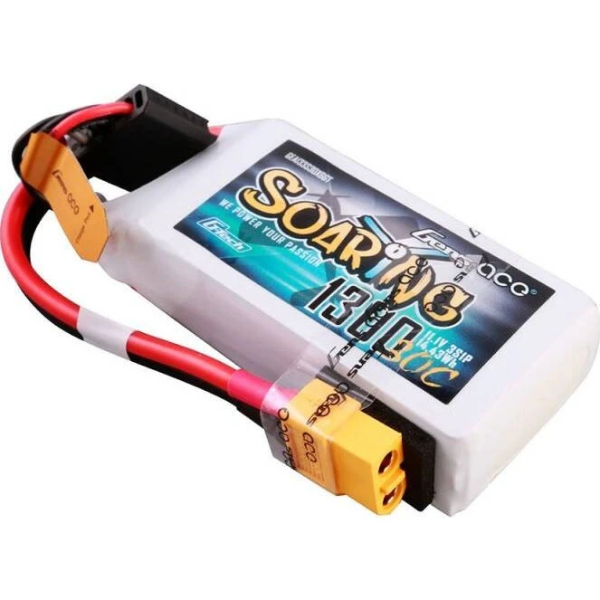 Gens ace G-Tech Soaring 1300mAh 11,1V 30C Lipo-batteri med XT60