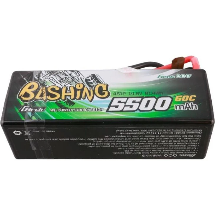 Gens ace G-Tech 5500mAh 4S1P 14.8V 60C Hardcase RC-batteri